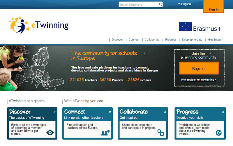 eTwinning home page
